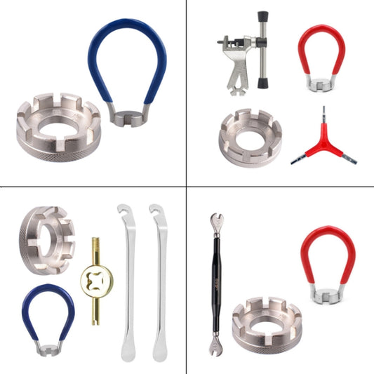 4pcs/set Spoke Tools Chrome Molybdenum Steel Mountain Bike Spoke Wrench Set - Maintenance tools by buy2fix | Online Shopping UK | buy2fix
