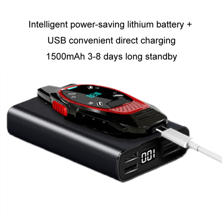 LED Display USB Charging Wireless Handheld Small Mini Walkie Talkie(White) - Handheld Walkie Talkie by buy2fix | Online Shopping UK | buy2fix