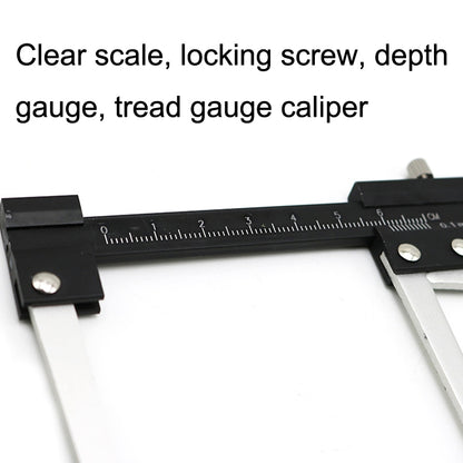 Multi-function Tire Patterns Deep Ruler Brake Disc Thickness Measuring Tools by buy2fix