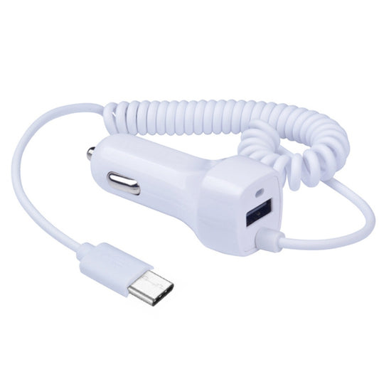 522AL Fast Charging With Cable Car Charging, Output Interface: Type-C/USB-C (White) - Car Charger by buy2fix | Online Shopping UK | buy2fix