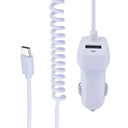522AL Fast Charging With Cable Car Charging, Output Interface: Type-C/USB-C (White) - Car Charger by buy2fix | Online Shopping UK | buy2fix