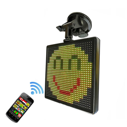 P4-32x32 RGB Full Color Emoticon Picture LED Car Display Wireless Transmission Wifi Custom - Car Monitor by buy2fix | Online Shopping UK | buy2fix