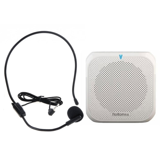 Rolton K400 Mini Audio Speaker Megaphone Voice Amplifier  Support FM Radio TF MP3(White) - Microphone by Rolton | Online Shopping UK | buy2fix