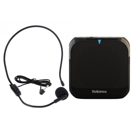 Rolton K400 Mini Audio Speaker Megaphone Voice Amplifier  Support FM Radio TF MP3(Black) - Microphone by Rolton | Online Shopping UK | buy2fix