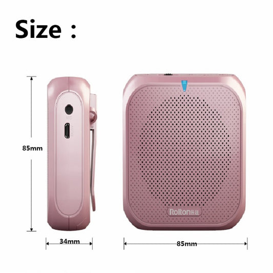 Rolton K400 Mini Audio Speaker Megaphone Voice Amplifier  Support FM Radio TF MP3(White) - Microphone by Rolton | Online Shopping UK | buy2fix