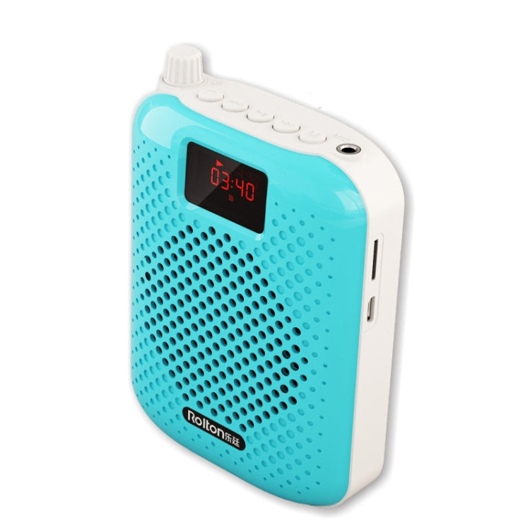 Rolton K500 Bluetooth Audio Speaker Megaphone Voice Amplifier Support FM TF Recording(Blue) - Microphone by Rolton | Online Shopping UK | buy2fix