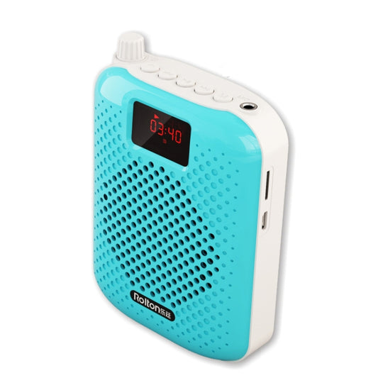 Rolton K500 Bluetooth Audio Speaker Megaphone Voice Amplifier Support FM TF Recording(Blue) - Microphone by Rolton | Online Shopping UK | buy2fix