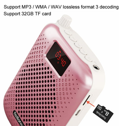 Rolton K500 Bluetooth Audio Speaker Megaphone Voice Amplifier Support FM TF Recording(Blue) - Microphone by Rolton | Online Shopping UK | buy2fix