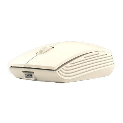 811 3 Keys Laptop Mini Wireless Mouse Portable Optical Mouse, Spec: Battery Version (Beige) by buy2fix