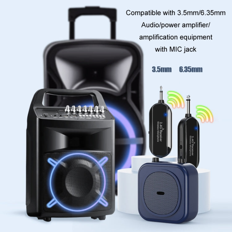 1 for 1 6.35mm Interface Wireless Head-Mounted Condenser Microphone Anti-Howling Loudspeaker - Microphone by buy2fix | Online Shopping UK | buy2fix