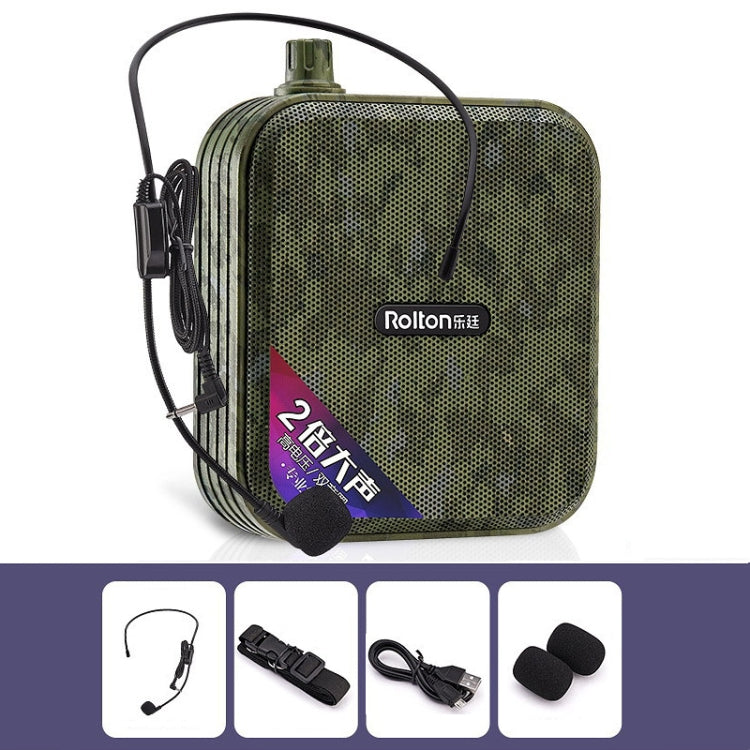 Rolton K600 7.4V Bluetooth Audio Speaker Megaphone Voice Amplifier Without Transmitter(Green) by Rolton