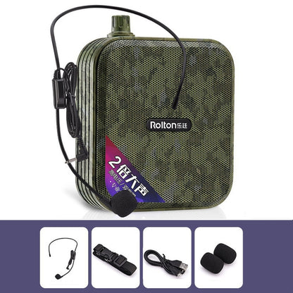 Rolton K600 7.4V Bluetooth Audio Speaker Megaphone Voice Amplifier Without Transmitter(Green) by Rolton