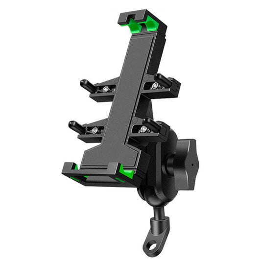 A02 Motorcycle Mobile Phone Navigation Bracket Car Riding Anti-shock Aluminum Alloy Rack(Rearview Mirror Model) - Holder by buy2fix | Online Shopping UK | buy2fix