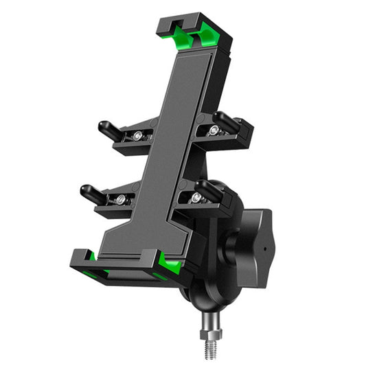 A02 Motorcycle Mobile Phone Navigation Bracket Car Riding Anti-shock Aluminum Alloy Rack(M8 Ball Header Installation Model) - Holder by buy2fix | Online Shopping UK | buy2fix