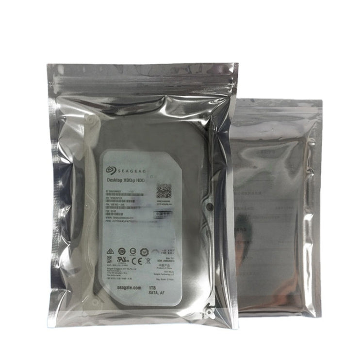 100pcs / Pack 9x18cm Anti-static Shielding Bag Hard Disk Insulation Bag Electronic Plastic Motherboard Packaging Bag - Zip Lock Bags by buy2fix | Online Shopping UK | buy2fix