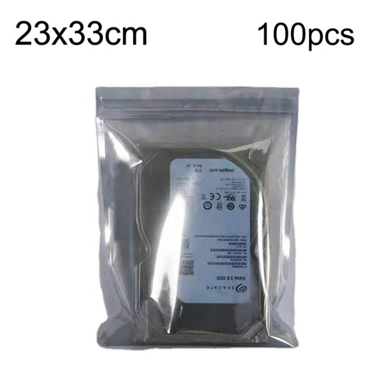 100pcs/pack 23x33cm Anti-static Shielding Bag Hard Disk Insulation Bag Electronic Plastic Motherboard Packaging Bag - Zip Lock Bags by buy2fix | Online Shopping UK | buy2fix