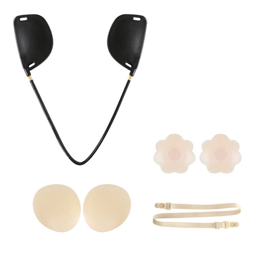 XD00001 Molding Silicone Nipple Sticker Adjustable Anti-sag Push-up Bra Kit(V-type Skin-color) - Nubra by buy2fix | Online Shopping UK | buy2fix