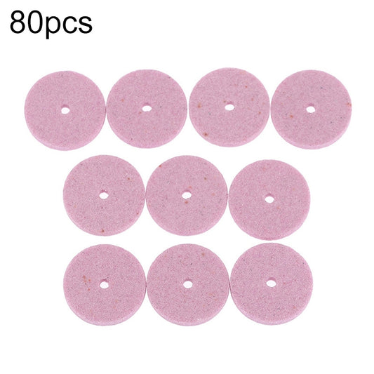 80pcs Small Grinding Wheel Sanding Blade Mini Sanding Machine Accessories, Color: Red - Abrasive Tools & Accessories by buy2fix | Online Shopping UK | buy2fix