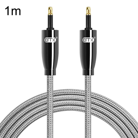 EMK QH4.0 Mini Toslink 3.5mm Interface SPDIF Audio Fiber Optical, Length: 1m(Black) - Audio Optical Cables by EMK | Online Shopping UK | buy2fix