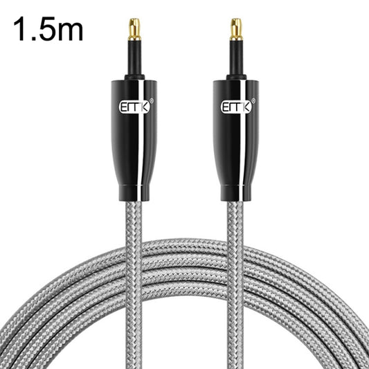 EMK QH4.0 Mini Toslink 3.5mm Interface SPDIF Audio Fiber Optical, Length: 1.5m(Black) - Audio Optical Cables by EMK | Online Shopping UK | buy2fix