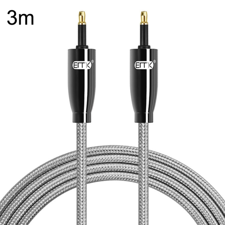 EMK QH4.0 Mini Toslink 3.5mm Interface SPDIF Audio Fiber Optical, Length: 3m(Black) - Audio Optical Cables by EMK | Online Shopping UK | buy2fix