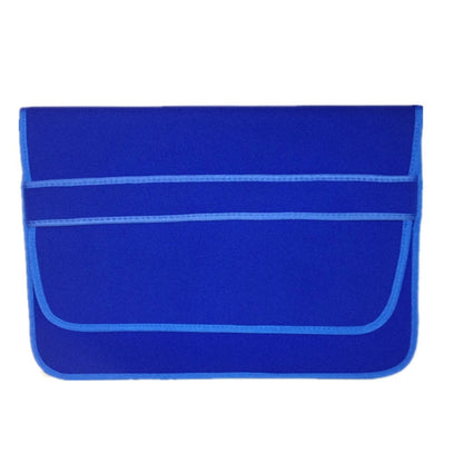 12 Inch Neoprene Laptop Lining Bag Horizontal Section Flap Clutch Bag(Blue) by buy2fix