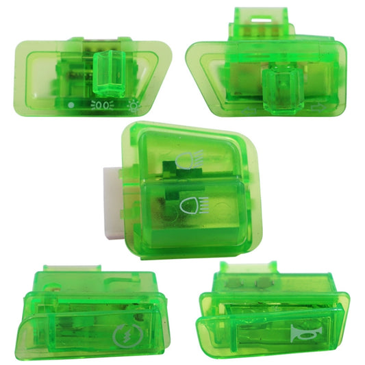 Motorcycle Headlight Horn Steering Switch Accessories(5 in 1 Green) - Motorcycle Maintenance Tools by buy2fix | Online Shopping UK | buy2fix