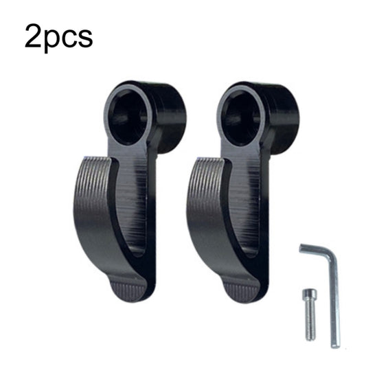 2pcs Motorcycle Modified Helmet Hook Scooter Side Storage Hook(Black) - Holder by buy2fix | Online Shopping UK | buy2fix