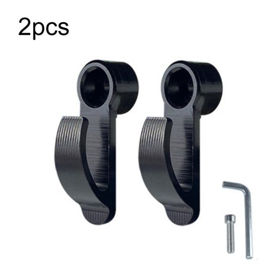 Crochet de rangement latéral pour casque de moto modifié, 2 pièces, crochet de rangement latéral pour Scooter (noir)