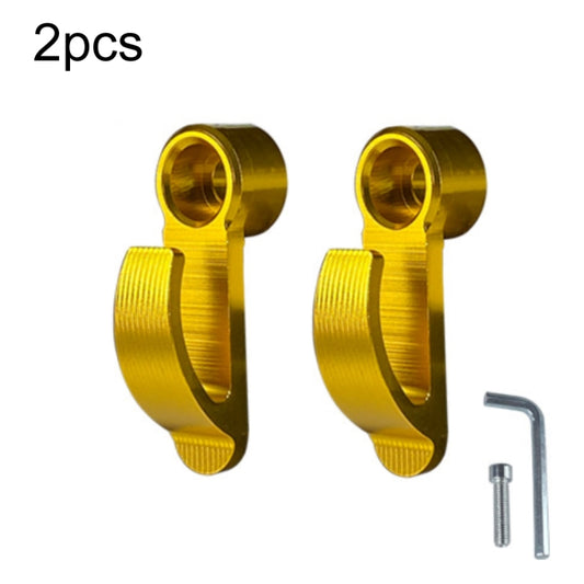 2pcs Motorcycle Modified Helmet Hook Scooter Side Storage Hook(Gold) - Holder by buy2fix | Online Shopping UK | buy2fix