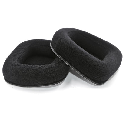 For Logitech Astro A20 2pcs Fleece Memory Foam Headphone Covers Earmuffs(Full Black) - Earmuff & Pad by buy2fix | Online Shopping UK | buy2fix