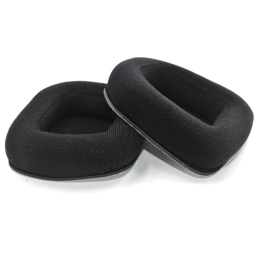 For Logitech Astro A20 2pcs Fleece Memory Foam Headphone Covers Earmuffs(Full Black) - Earmuff & Pad by buy2fix | Online Shopping UK | buy2fix