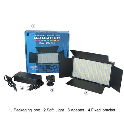 E800 RGB Color 40W 3200K-5600K LED Flat Panel Lights Live Broadcast Fill Light,EU Plug by buy2fix