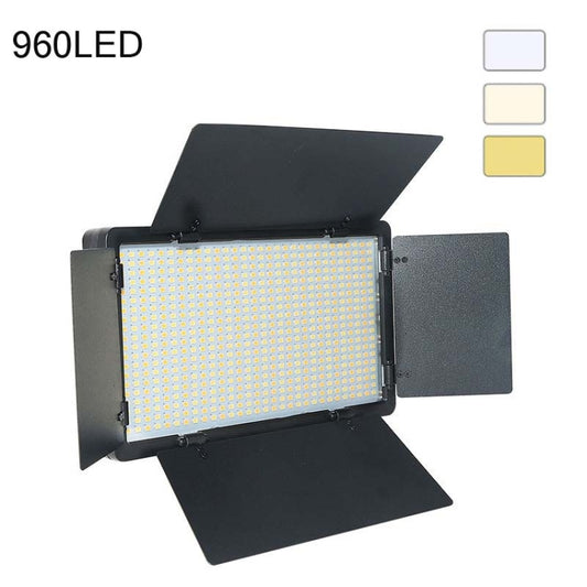 E800 3-color Temperature 40W 3200K-5600K LED Flat Panel Lights Live Broadcast Fill Light,EU Plug by buy2fix