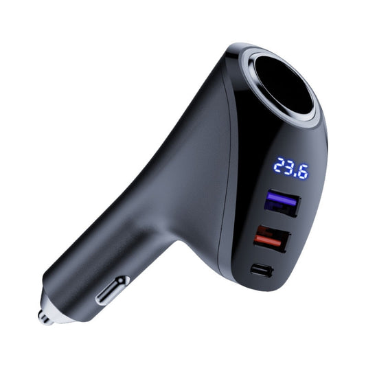 Car Charger Multifunctional Digital Display QC Charging Cigarette Lighter Adapter, Model: AAC Dual USB - Car Charger by buy2fix | Online Shopping UK | buy2fix