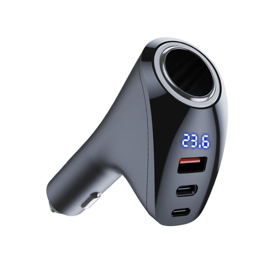Car Charger Multifunctional Digital Display QC Charging Cigarette Lighter Adapter, Model: CCA Dual PD - Car Charger by buy2fix | Online Shopping UK | buy2fix