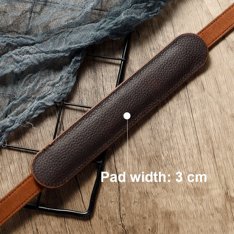Outdoor Photography Cowhide Leather Camera Shoulder Hanging Neck Winding Strap, Spec: Top-layer (Coffee) by buy2fix