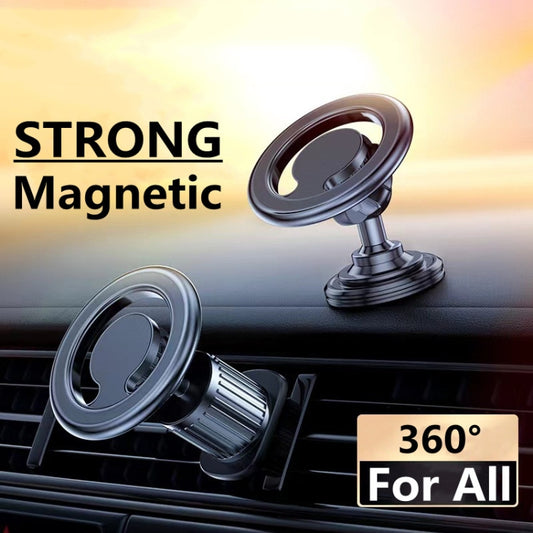 D19 Car Magnetic Mobile Phone Holder Rotatable Metal Navigation Bracket, Spec: Sticker (Black) - Universal Car Holders by buy2fix | Online Shopping UK | buy2fix