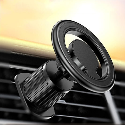 D19 Car Magnetic Mobile Phone Holder Rotatable Metal Navigation Bracket, Spec: Air Outlet (Black) - Universal Car Holders by buy2fix | Online Shopping UK | buy2fix