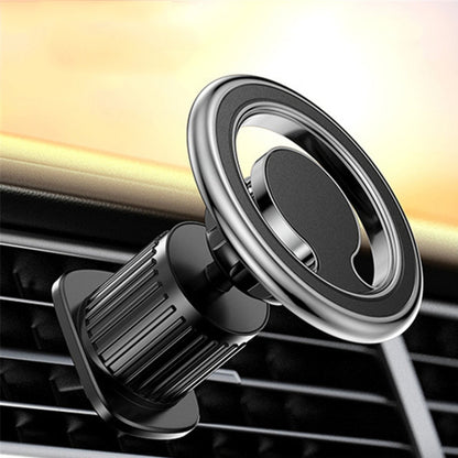 D19 Car Magnetic Mobile Phone Holder Rotatable Metal Navigation Bracket, Spec: Air Outlet (Silver) - Universal Car Holders by buy2fix | Online Shopping UK | buy2fix