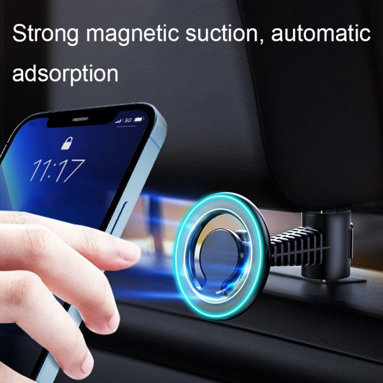 D19 Car Magnetic Mobile Phone Holder Rotatable Metal Navigation Bracket, Spec: Seat (Black) by buy2fix