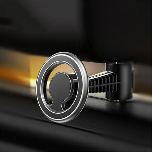 D19 Car Magnetic Mobile Phone Holder Rotatable Metal Navigation Bracket, Spec: Seat (Silver) by buy2fix