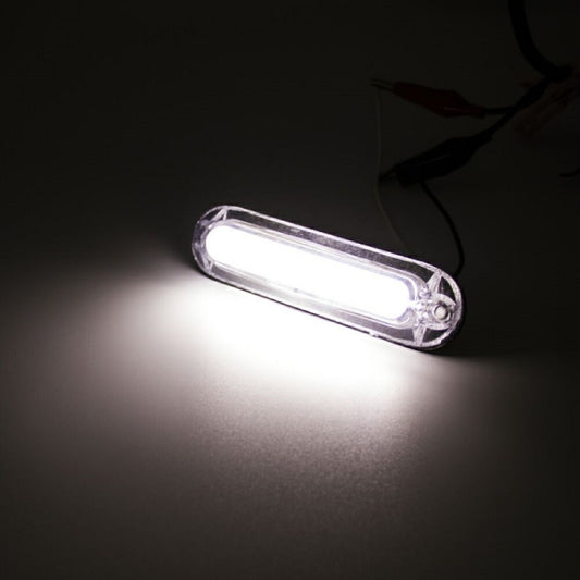 4pcs MK-162 6LED Light Guide Side Light 10-30V Trailer Side Tail Light(White) - Warning Lights by buy2fix | Online Shopping UK | buy2fix