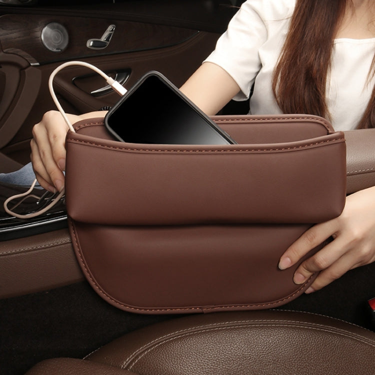 Multifunctional Car Seat Crevice Storage Box, Pattern: No Logo(Claret) - Stowing Tidying by buy2fix | Online Shopping UK | buy2fix