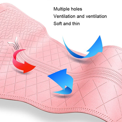 Flip-fur Car Cushion Breathable Ventilation Cushion for Four Seasons, Style: Long Rear Cushion(Pink) by buy2fix