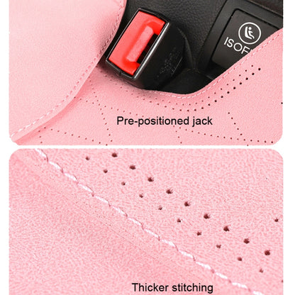 Flip-fur Car Cushion Breathable Ventilation Cushion for Four Seasons, Style: Long Rear Cushion(Pink) by buy2fix