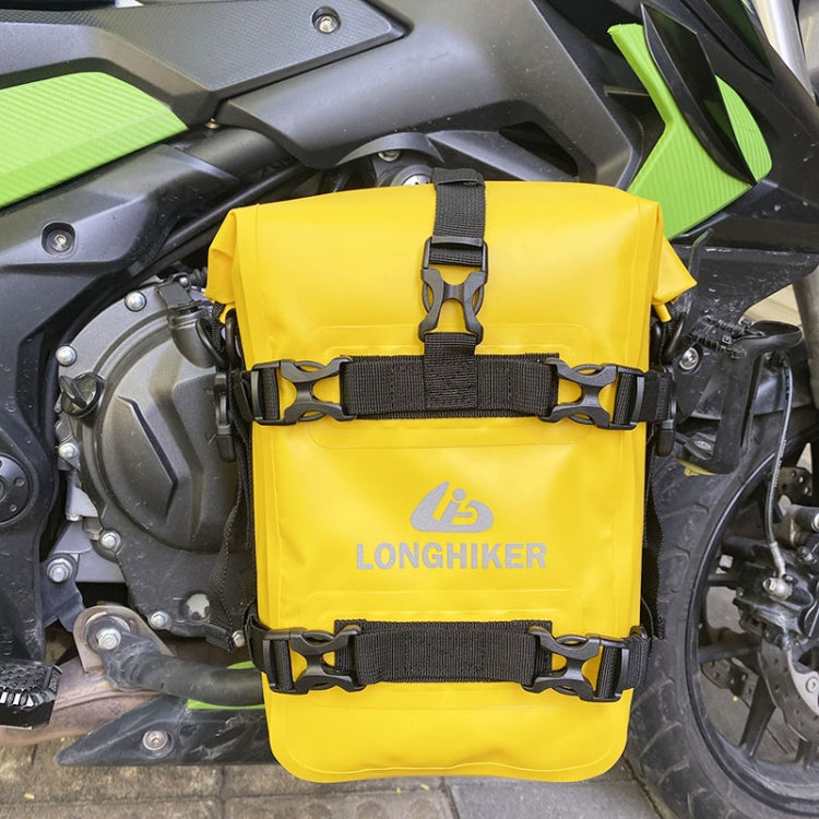 LONGHIKER Motorcycle Quick Release Waterproof Bumper Side Bag(Yellow) - Bags & Luggages by buy2fix | Online Shopping UK | buy2fix