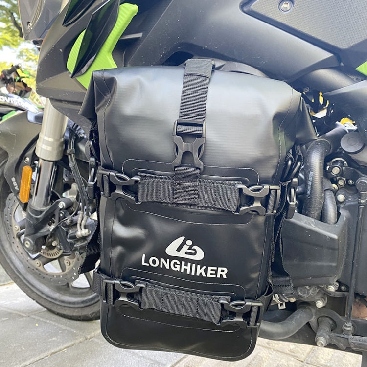 LONGHIKER Motorcycle Quick Release Waterproof Bumper Side Bag(Black) - Bags & Luggages by buy2fix | Online Shopping UK | buy2fix