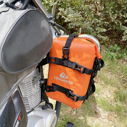 LONGHIKER Motorcycle Quick Release Waterproof Bumper Side Bag(Orange) - Bags & Luggages by buy2fix | Online Shopping UK | buy2fix