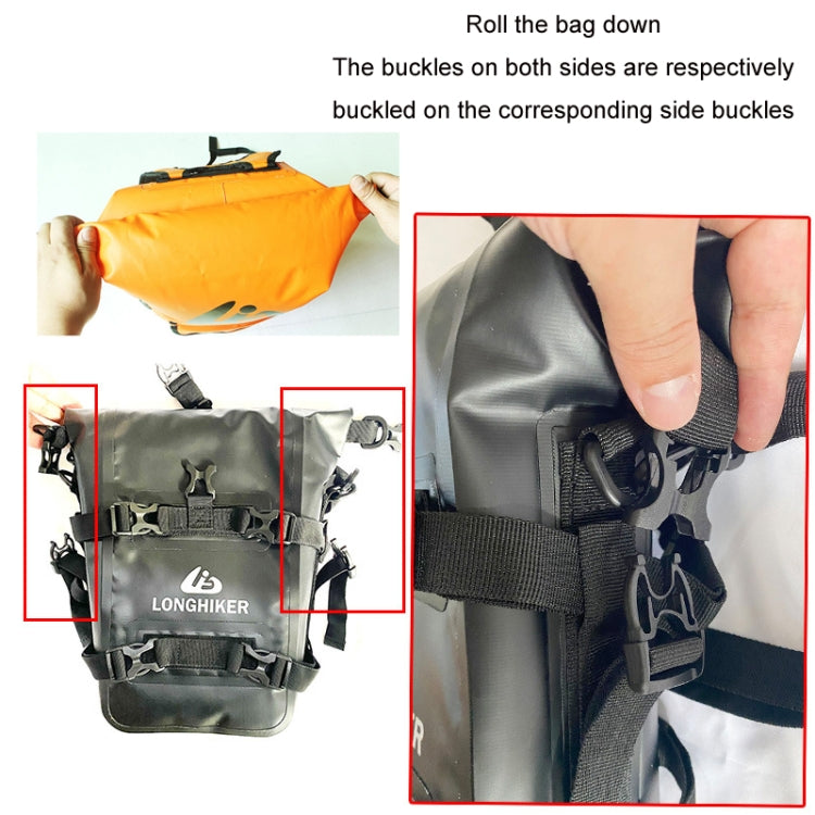 LONGHIKER Motorcycle Quick Release Waterproof Bumper Side Bag(Black) - Bags & Luggages by buy2fix | Online Shopping UK | buy2fix